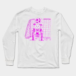 WHEELCHAIR SOCCER GOALIE PINK Long Sleeve T-Shirt